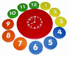 anaokulu için saat şeklinde eğitici oturma minderi 120 cm