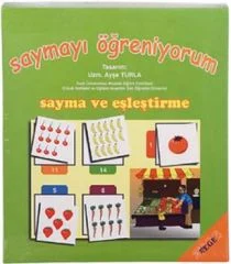 Sayma ve Eşleştirme Oyunu anaokulu eğitici matematik materyali