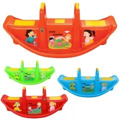 Kaymaz oturma alanına sahip star tahterevalli, anaokulu ve kreşler için iç ve dış mekân çocuk oyun parkı ürünü