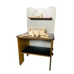 Anaokulu ve kreş için demonte ahşap tamir köşesi