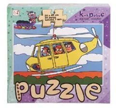 Taşıtlar Puzzle Helikopter 20 parça ahşap anaokulu puzzle