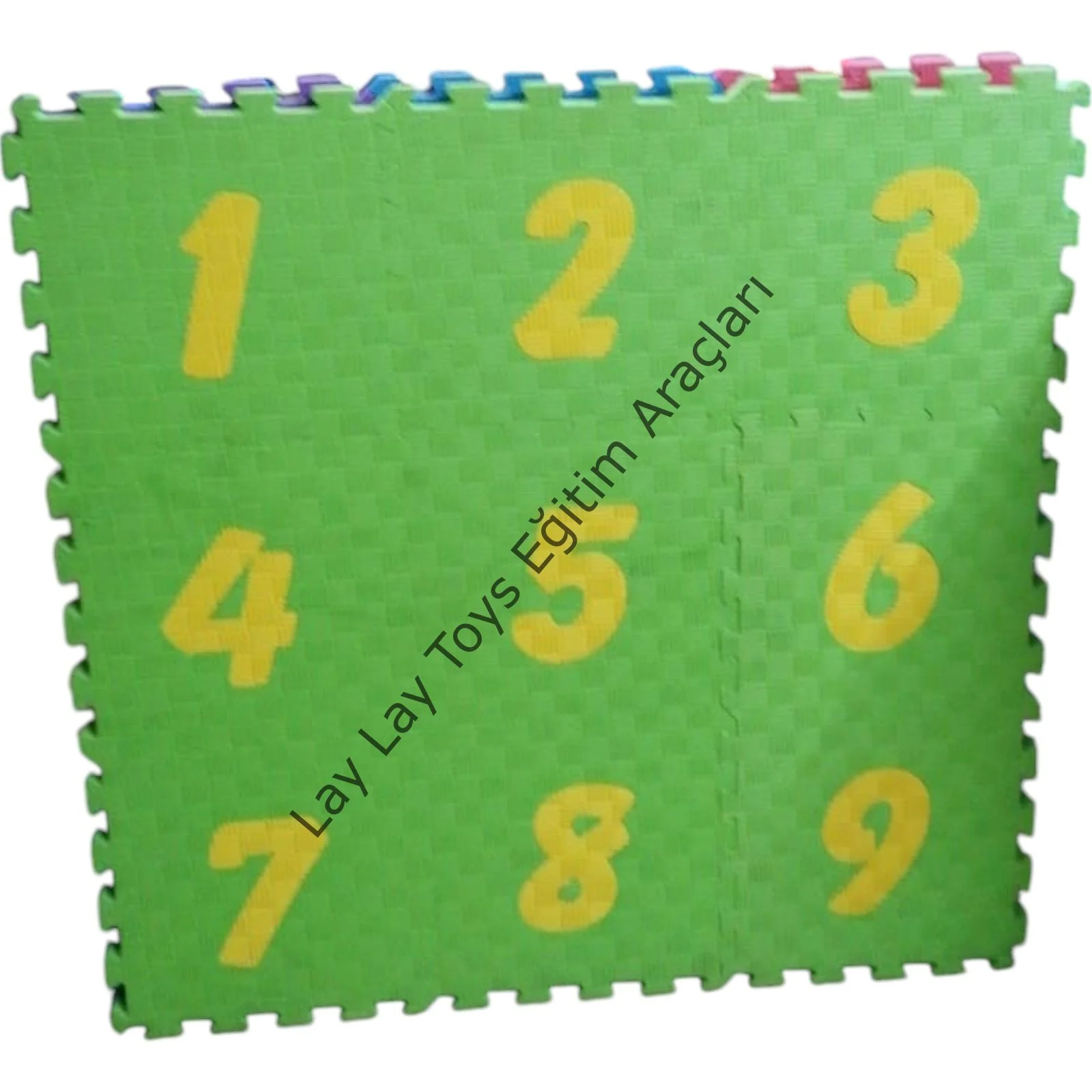 Rakam figürlü tatami zemin kaplama anaokulu ve kreşler için 100x100 cm eğitici yer minderi