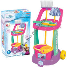 Arabalı temizlik seti anaokulu ve kreşler için eğitici çocuk oyuncak seti