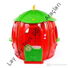 anaokulu için tombiş plastik çocuk oyun evi kreş oyun alanı 141x141x142 cm