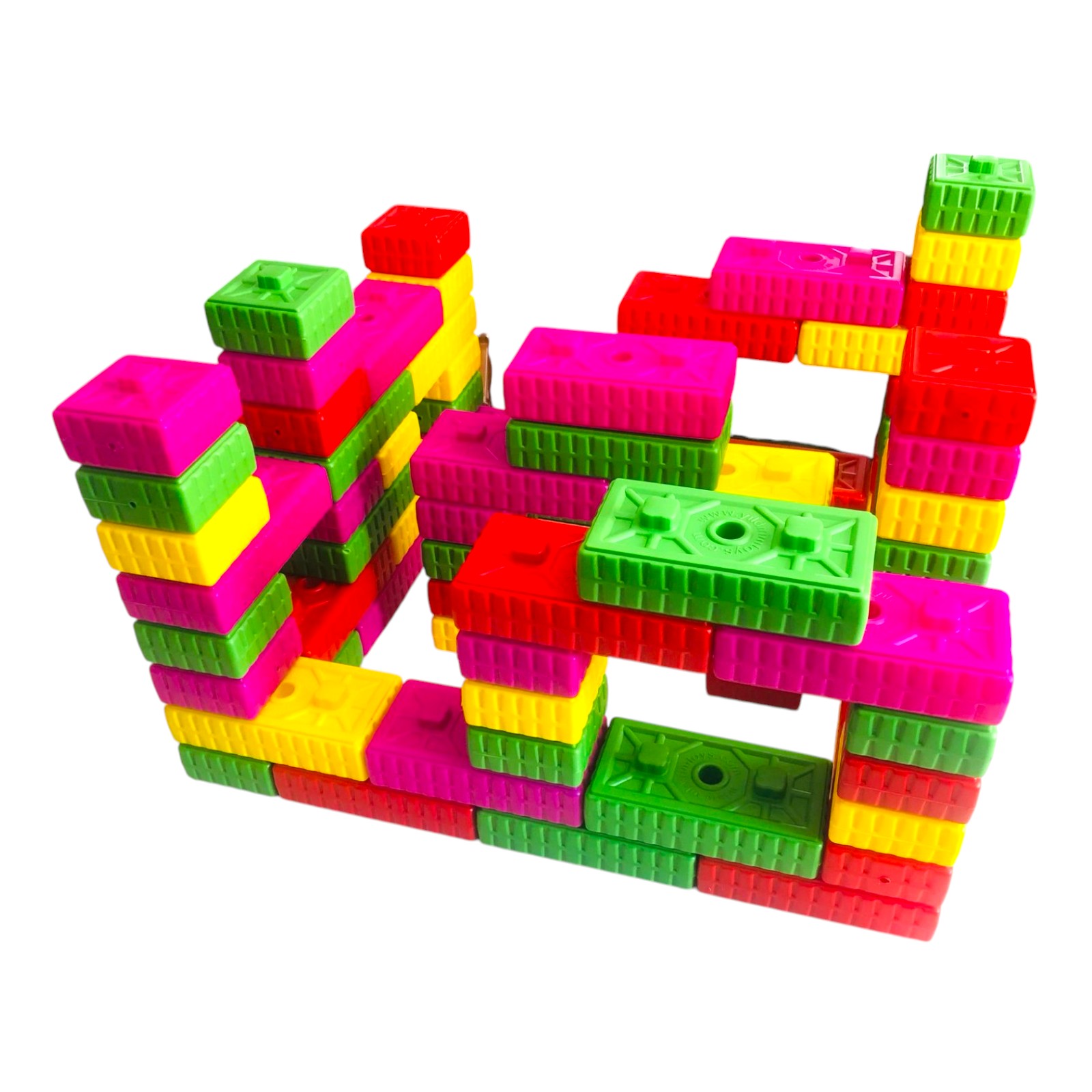 Tuğla blok 80 parça büyük boy yapı blokları Anaokulu oyun alanında kullanılan tuğla bloklar