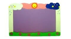 anaokulu için yağmur bulutları figürlü sınıf panosu 135x100 cm