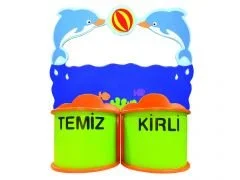 anaokulu ve kreş için yunus figürlü dekoratif galoşluk