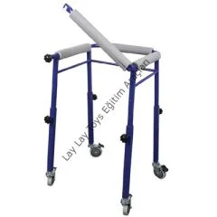 Kancalı yürüme ve ayakta durma aleti rehabilitasyon destek cihazı