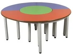 Yuvarlak Masa Takımı 3’lü anaokulu masa takımı