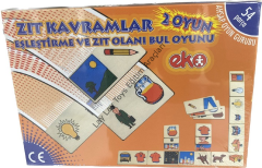 anaokulu için zıt kavramlar akıl oyunu 54 parça eğitici set