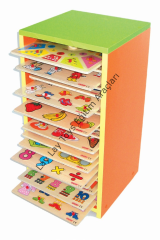 20 Ahşap Puzzle ve Dolabı (30*30 cm)