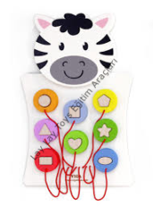 Çocuk Zebra Figürlü Duvar Oyunu