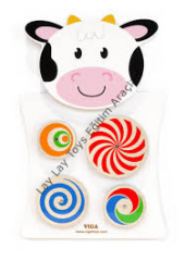 İnek Figürlü Anaokulu Duvar Oyunu