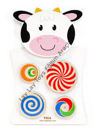 İnek Figürlü Anaokulu Duvar Oyunu