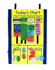 Cırtlı Takvim Panosu (İngilizce)