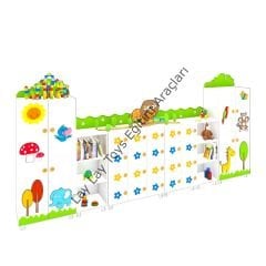 Kreş Park Figürlü Dolap Seti