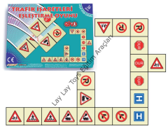 Ahşap Trafik İşaretleri Eşleştirme Akıl Oyunu