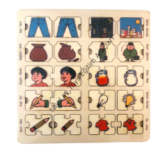 Zıt Kavramlar Puzzle (33*33 cm)