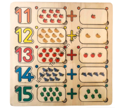Benzer Kümeleri Eşleştirme 11'den 15'e Puzzle (33*33 cm)