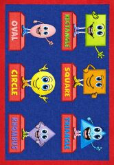 Geometrik Şekiller Halı (İngilizce) 140x190 cm