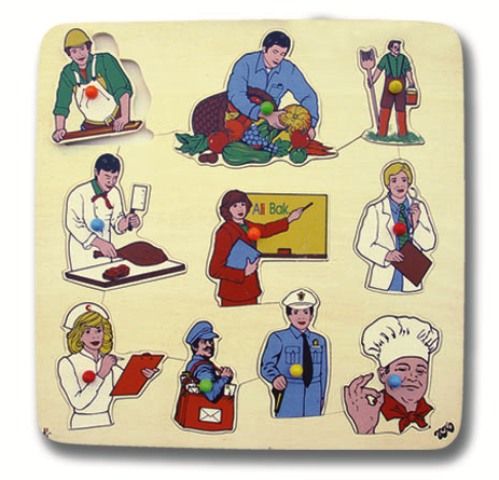 Meslekler Puzzle Kuplu (33*33 cm)