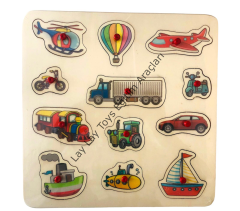 Taşıtlar Puzzle Kulplu (33*33 cm)