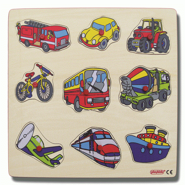 Taşıtlar Puzzle (30*30 cm)