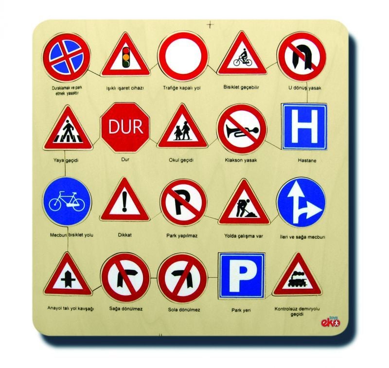 Trafik İşaretleri Puzzle (33*33 cm)