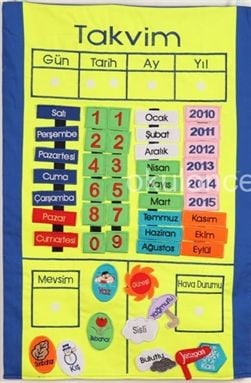 Takvim Panosu (Cırtcırtlı)