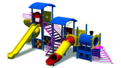 Tren Temalı Oyun Parkı (Metal)