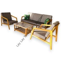 Lobi Koltuk Takımı Ahşap (4 Parça)