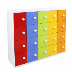 Figürlü Çocuk Dolabı 20 Kapaklı