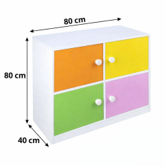 Çocuk Dolabı 4 Kapaklı