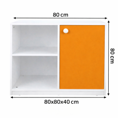 Çocuk Dolabı 1 Kapak 2 Bölmeli