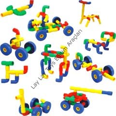 Tekerlekli Boru Lego 72 Parça