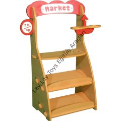 Ahşap Manav Market Seti (Kayın)