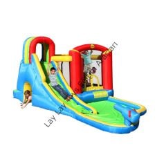 Eğlence Dünyası Şişme Islak Kuru Su Kaydırağı