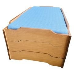 Ahşap Kampet Yatak Süngerli (NATURAL)