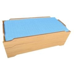 Ahşap Kampet Yatak Süngerli (NATURAL)