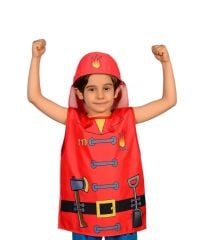 İtfaiyeci Kostümü (Baskılı