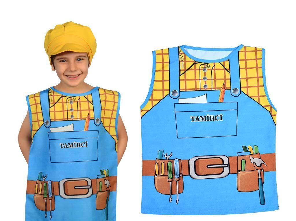 Tamirci Kostümü (Baskılı)