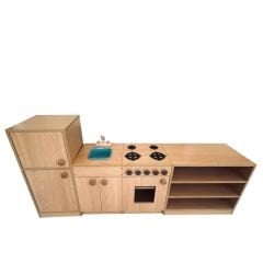 Mutfak Seti Kayın Renk (250x40x70h cm)