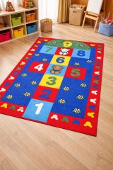 Anaokulu sınıf halısı (Seksek Halı 100x150 cm)