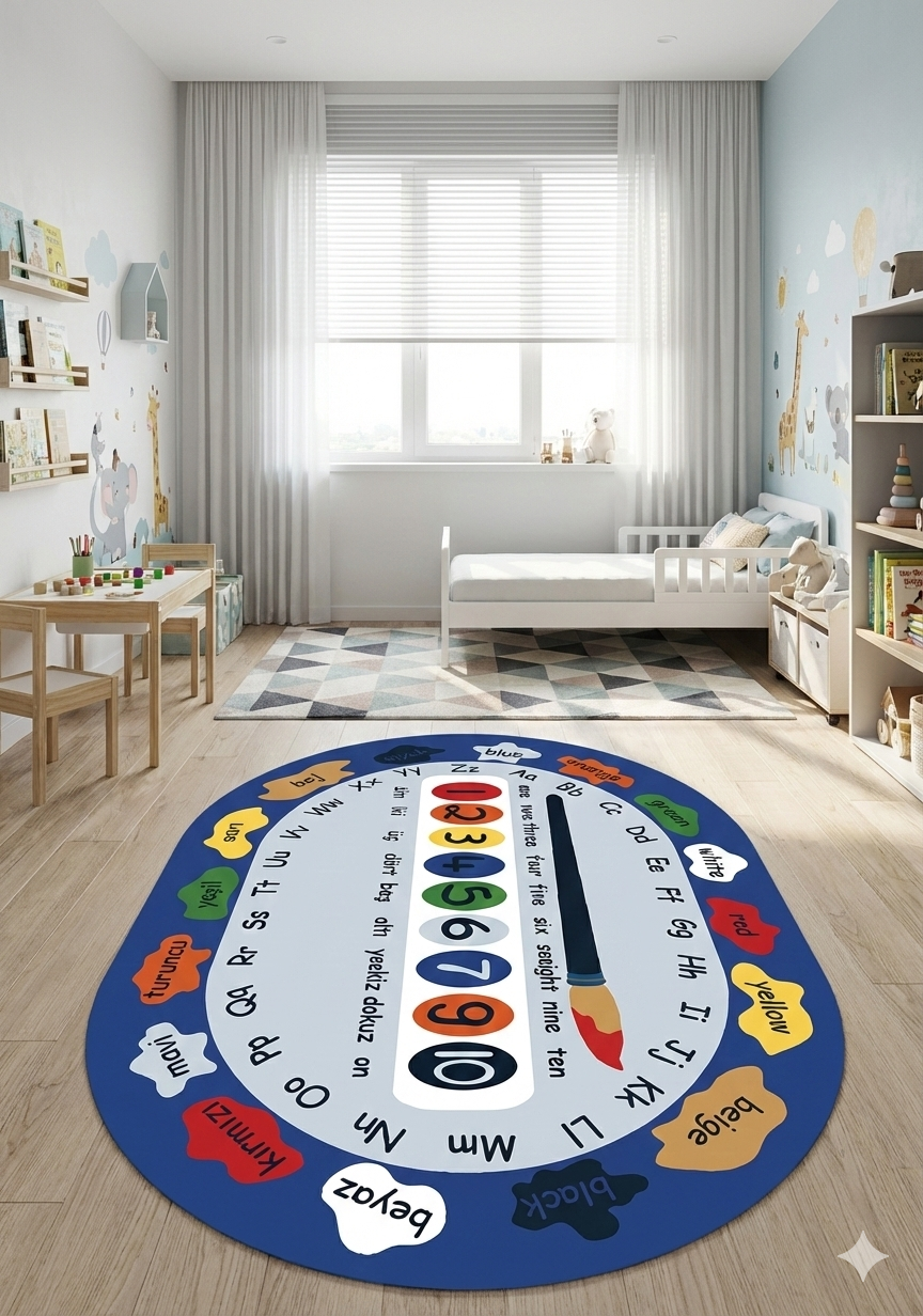 Anaokulu Halısı (Boyama Halısı 140x190 cm)