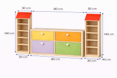Çocuk Dolabı (çatılı)
