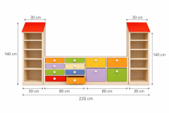 Çatılı Dolap Seti